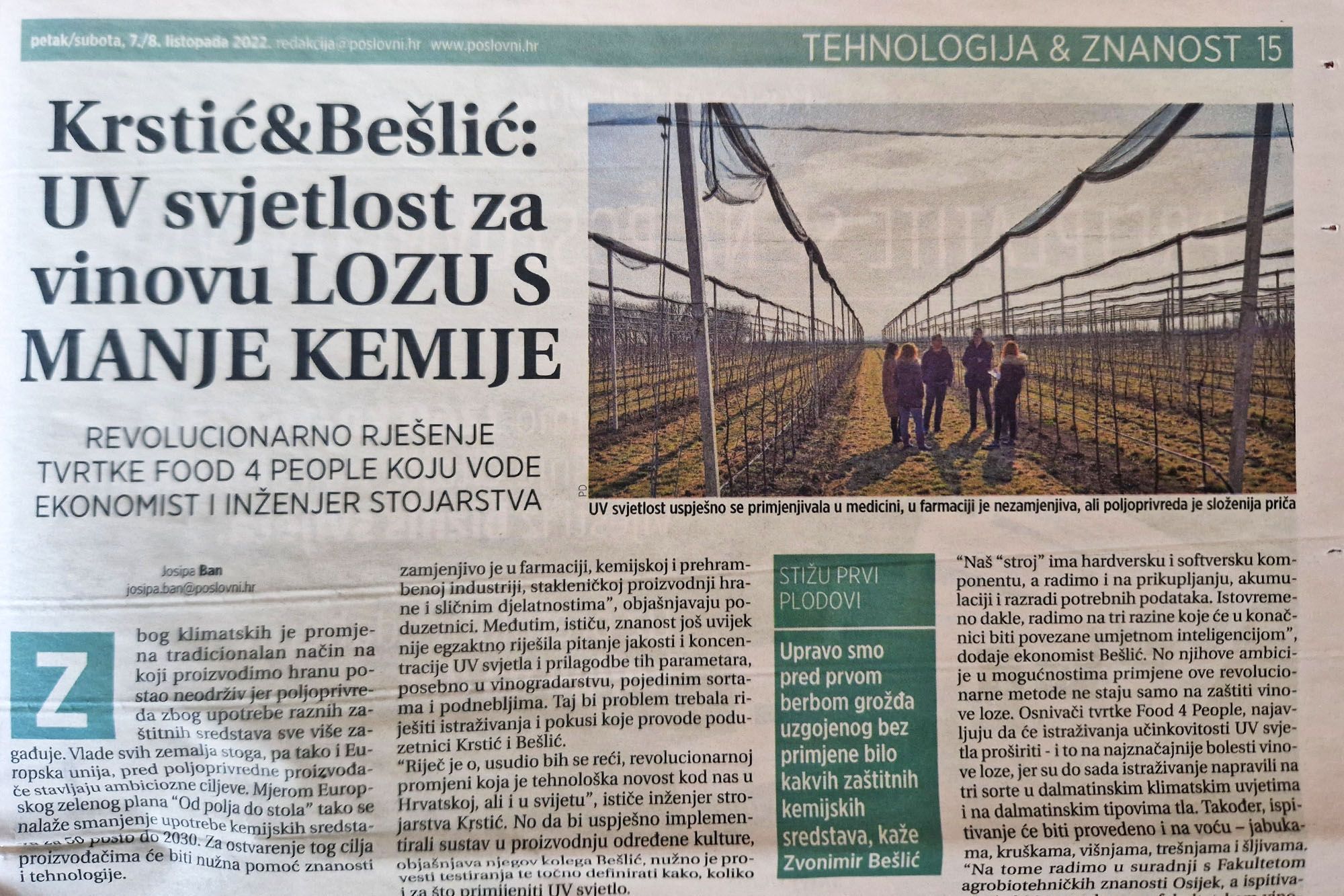 Revolucionarno rješenje hrvatske tvrtke "Food 4 People" d.o.o.